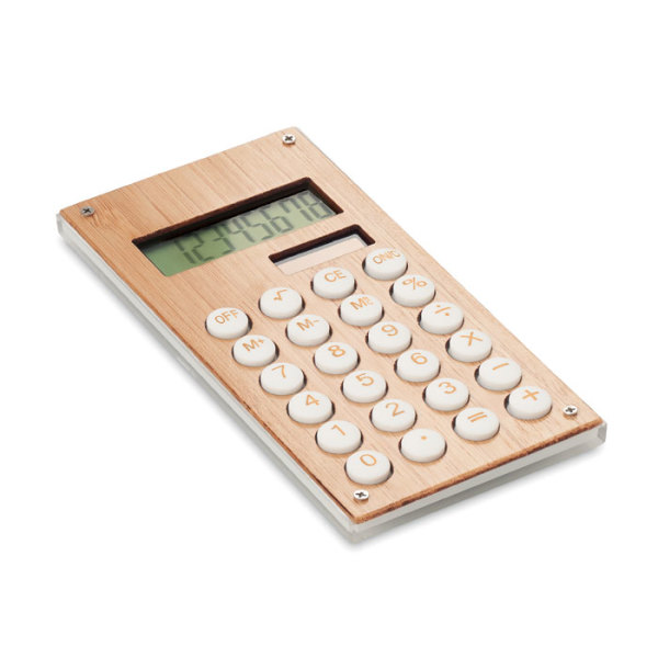 CALCUBAM - 8-siffrig bambu miniräknare
