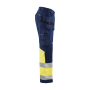 High Vis werkbroek met stretch en gereedschapzakken