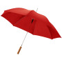 Lisa 23" auto open umbrella with wooden handle - Red