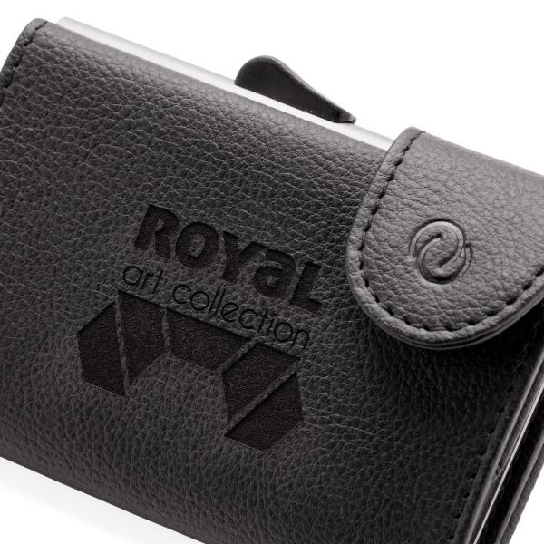C-Secure aluminium RFID kaarthouder & portemonnee, zwart