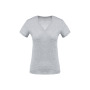 Ladies' short-sleeved V-neck T-shirt Oxford Grey M