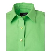 Ladies' Shirt Shortsleeve Poplin - lime-green - 3XL