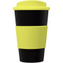 Americano® 350 ml geïsoleerde beker met grip - Zwart/Lime