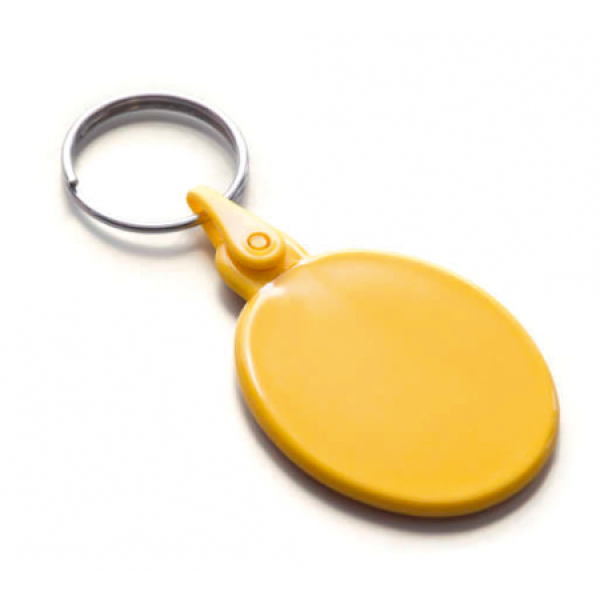 Plastic key-ring oval SALE