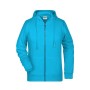 8025 Ladies' Zip Hoody turquoise 3XL