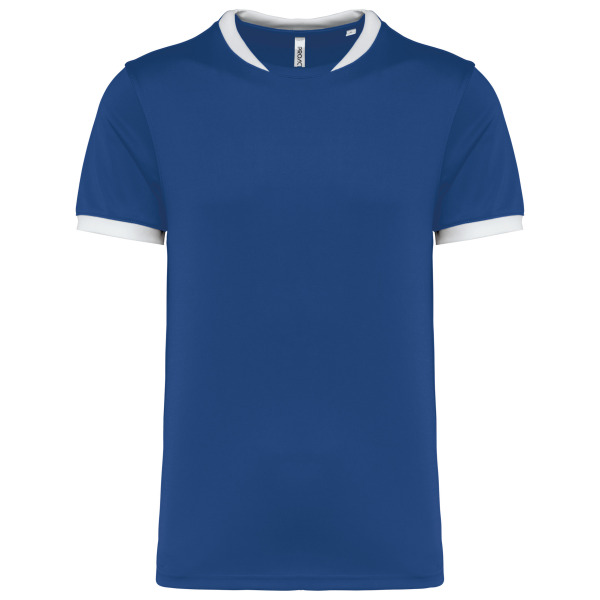 Rugbyshirt met korte mouwen uniseks Dark Royal Blue 4XL