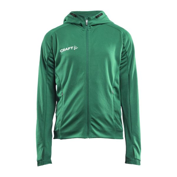 Craft Evolve hood jacket jr team green 158/164