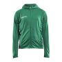 Evolve hood jacket jr team green 158/164