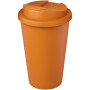 Americano® Eco 350 ml gerecyclede beker met spill-proof deksel - Oranje