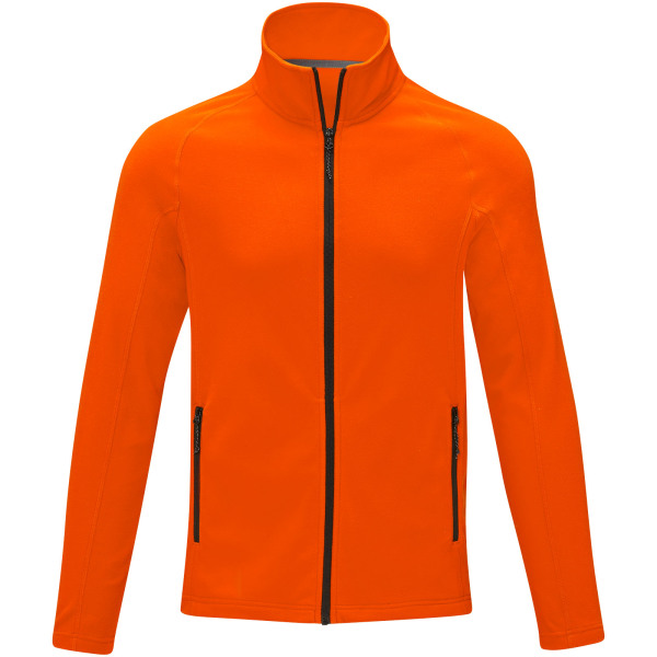 Zelus men's fleece jacket - Orange - 3XL