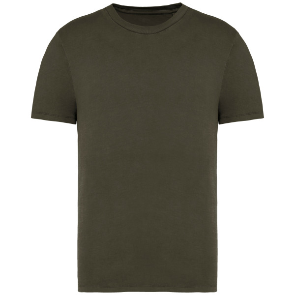 Afgewassen uniseks T-shirt - 165 gr/m2 Washed Organic Khaki L