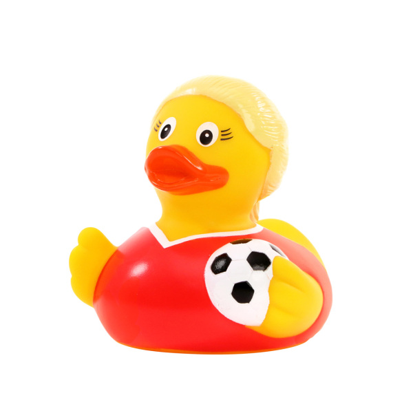 Squeaky duck Female soccer player