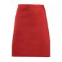 'Colours' Mid Length Apron, Red, ONE, Premier