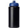 Baseline® Plus 500 ml drinkfles met sportdeksel - Zwart/Blauw
