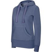 Damessweater met capuchon polykatoen Damessweater met capuchon polykatoen