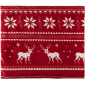 Polar fleece rendier deken (180 gr/m²) Jane rood