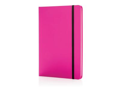 A5 standaard hardcover PU notitieboek, roze A5 standaard hardcover PU notitieboek, roze