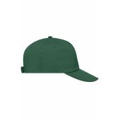 MB001 5 Panel Promo Cap Lightly Laminated - dark-green - one size