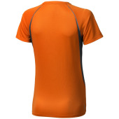 Quebec cool fit dames t-shirt met korte mouwen - Oranje/Antraciet - XS