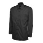 Mens Poplin Full Sleeve Shirt - 15 - Black