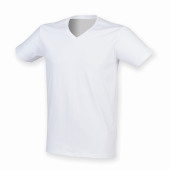Men's Stretch Feel Good V-neck T-shirt White XXL