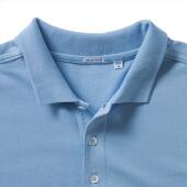 RUS Men Fitted Stretch Polo, Sky Blue, 3XL
