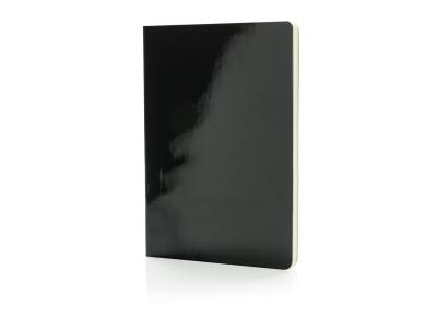 A5 Deluxe metallic notitieboek, zwart A5 Deluxe metallic notitieboek, zwart