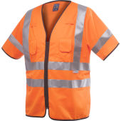 6707 Vest HV CL.3 Orange EN ISO471 L/XL
