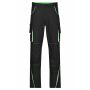 Workwear Pants - COLOR - - black/lime-green - 44