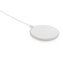 RCS standard recycled plastic 10W wireless charger, white