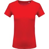 Ladies' crew neck short sleeve T-shirt Red M