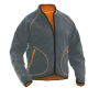 Jobman 5192 Fleece jacket reversible grijs/oranje 3xl