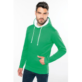 Hooded sweater met gecontrasteerde capuchon Wine / Navy 4XL
