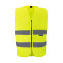 Safety Vest with Zipper "Cologne" - Yellow - 2XL