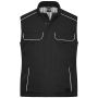 Workwear Softshell Padded Vest - SOLID - - black - 6XL