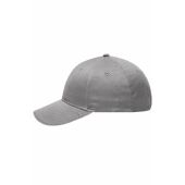 MB6212 6 Panel Brushed Sandwich Cap - light-grey/white - one size