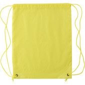 Polyester (190T) trekkoord rugzak geel