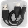 Ario 3-in-1 reversible charging cable - Solid black