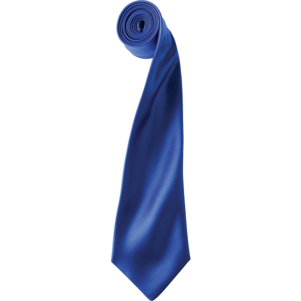 'Colours' Satin Tie Royal Blue One Size