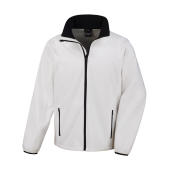 Printable Softshell Jacket - White/Black - 4XL