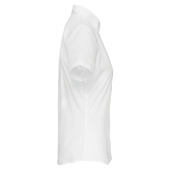 Overhemd in onderhoudsvriendelijk polykatoen-popeline korte mouwen dames White XXL
