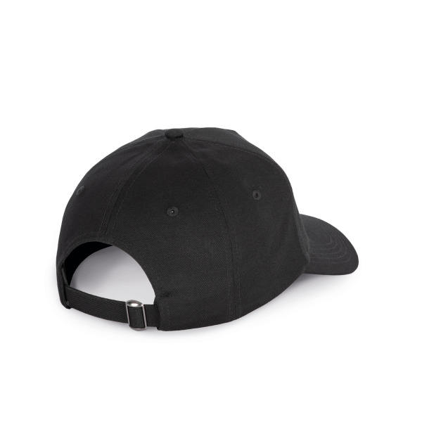 5-Panel-Kappe aus recycelter Baumwolle Black One Size