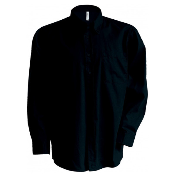 Nevada Ii - Heren Overhemd Lange Mouwen Black S