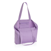 Impact Aware™ recycled canvas shopper met vakje 240gsm, lavender