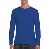 Gildan T-shirt SoftStyle LS for him Royal Blue S