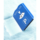 Kunststof 2-in 1 parkeerkaart kobaltblauw