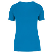 Gerecycled damessport-T-shirt met ronde hals Aqua Blue XS