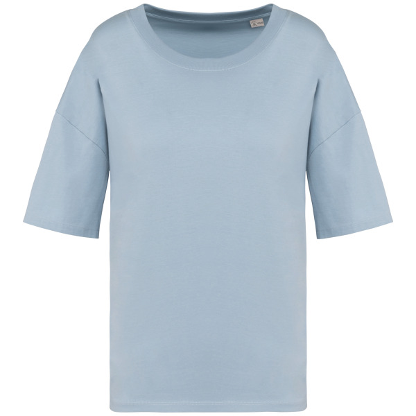 Ecologisch oversized dames-T-shirt Aquamarine XXS/XS