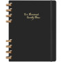 Moleskine 12M daily XL spiral hard cover planner - Solid black