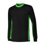 L&S Sweater Workwear black/lime 3XL